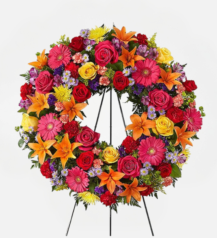 Corona de celebración de vida