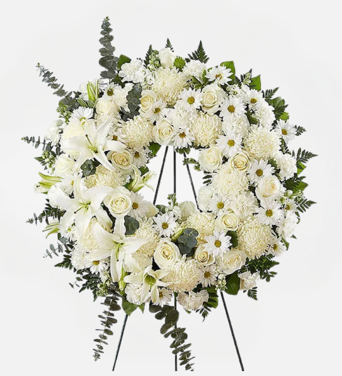 Corona de armonía blanca